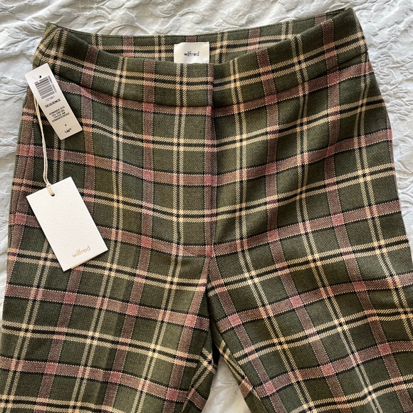 NWT Aritzia Wilfred Sequence Pant in Green Plaid - Picture 7 of 10
